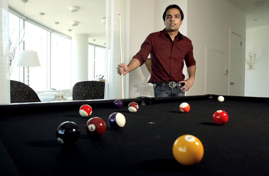 Gurbaksh Chahal in his San Francisco high-rise penthouse in downtown San Francisco, Calif. on Friday Oct. 17, 2008. Chahal is the San Jose internet entrepreneur who made a company as a teenager and sold it to Yahoo for $300 million a few years ago. He has a book coming out on Oct. 23 and will appear on Oprah the same day.