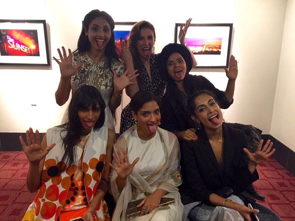 The 'Kali Pose' , Diya TV's Kari Lane poses with 'Goddesses'