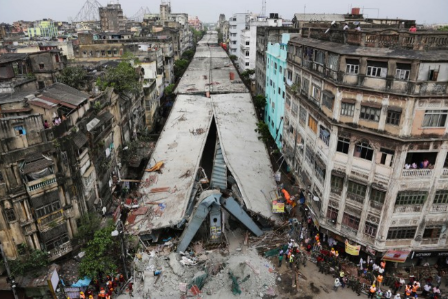 Indian company faces attempted murder charges in deadly Kolkata overpass collapse