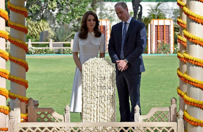 Prince Henry and his wife, Catherine, the Duchess of Cambridge, visit Gandhi Ss