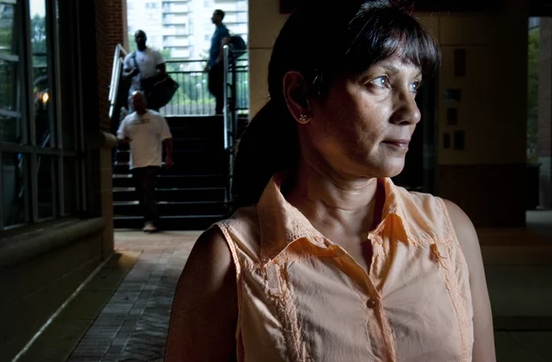  Sabrina De Sousa is facing extradition to Italy in May. Photograph: Nikki Kahn/AP
