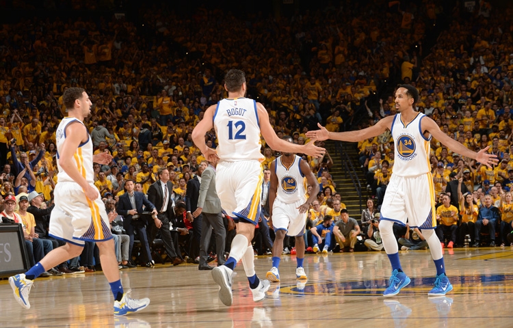 The Warriors earned a 115-106 home victory against the Houston Rockets on Monday, April 18, extending their series lead to 2-0. (Noah Graham/NBAE/Getty Images)