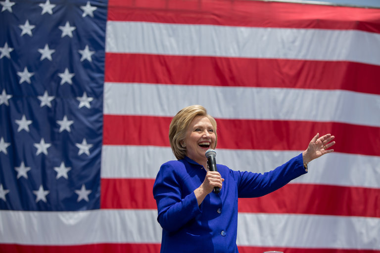 Hillary Clinton wins California, celebrates nomination