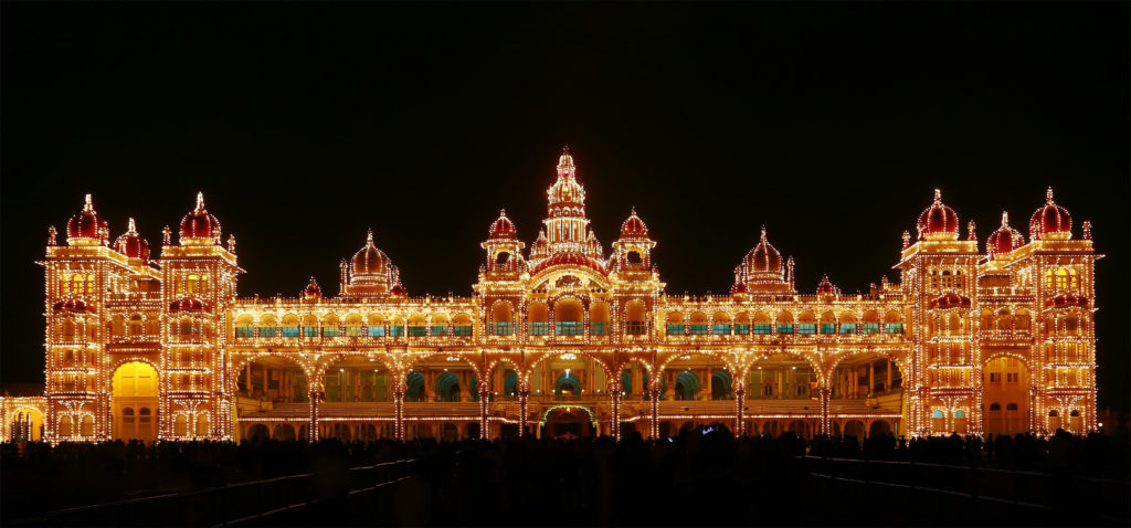 Illuminated Mysore Palace 
