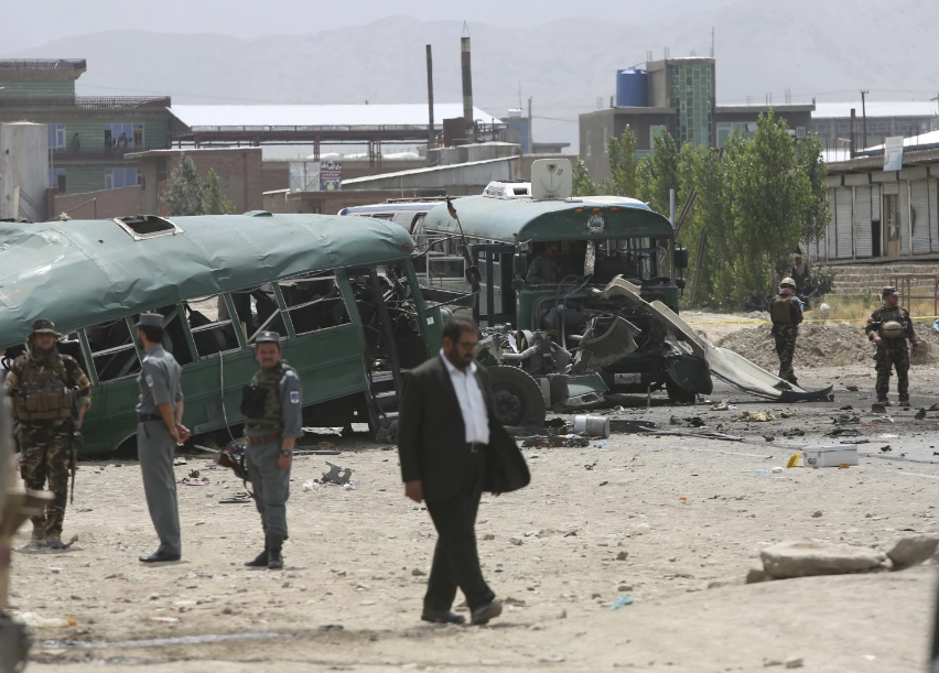 Taliban bombings in Afghanistan kill 30 officers, 4 civilians