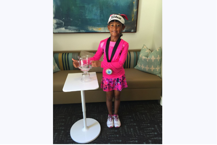 6-year-old Indian-American golfer shines at Junior Championships