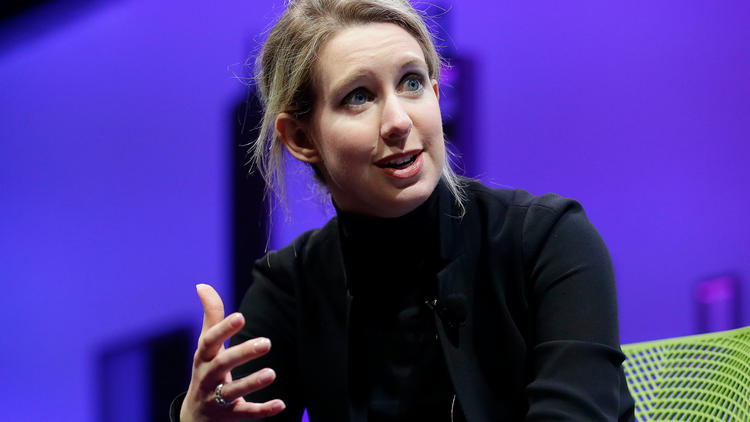 Theranos founder Elizabeth Holmes, shown in November, has been banned from owning or operating a medical laboratory for two years. (Jeff Chiu/Associated Press)