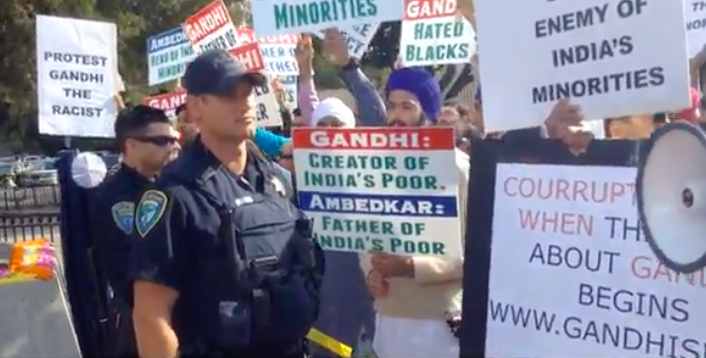Installation of Gandhi statue in Davis met with protest