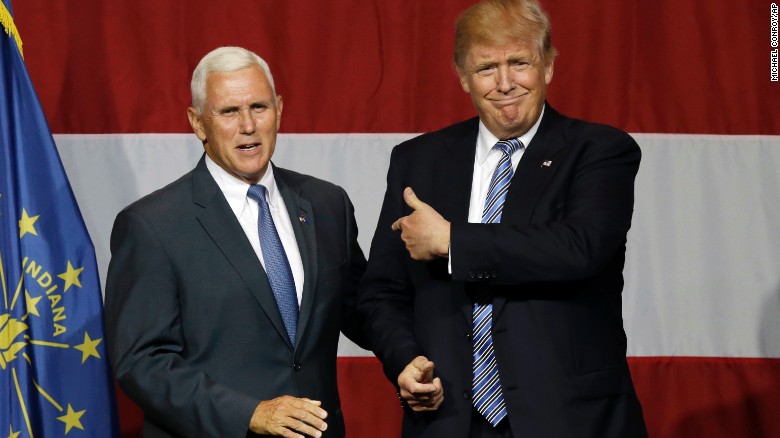 Vice President-elect Mike Pence and President-elect Donald Trump.