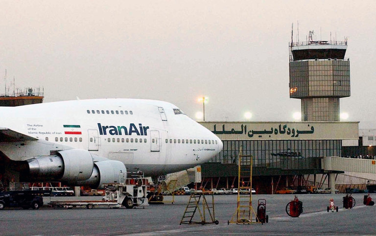A Boeing 747 belonging to Iran’s national airline at Mehrabad International Airport in Tehran in 2003. Credit Hasan Sarbakhshian/Associated Press