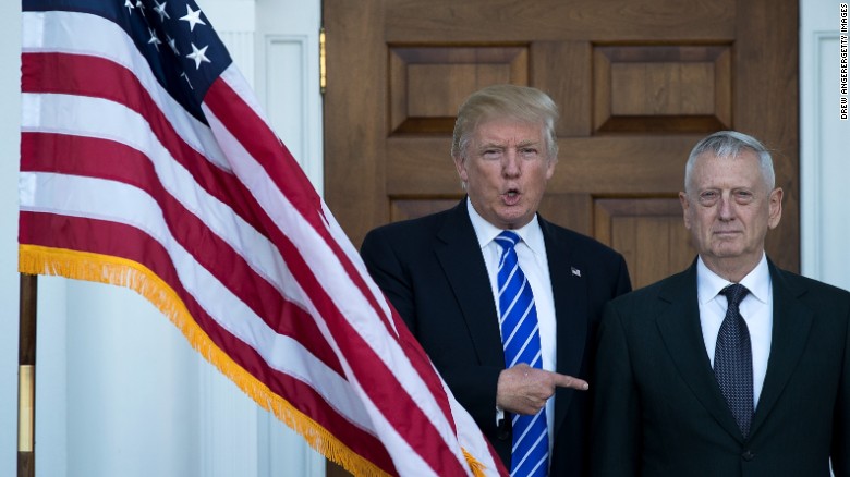 Trump picks Gen. James Mattis as Defense Secretary