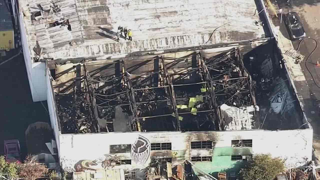 Death Toll from Oakland Fire Rises Past 30 as Search Continues