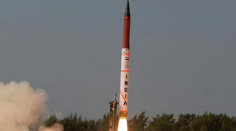 India Conducts Fourth Test of Agni-V Ballistic Missile