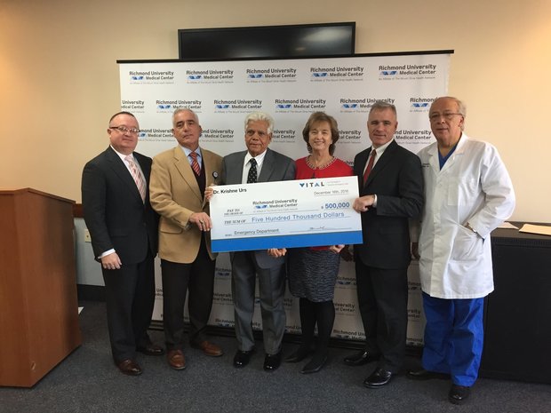 Virginia’s Dr. Krishne Urs donates $500K to Richmond University Medical Center