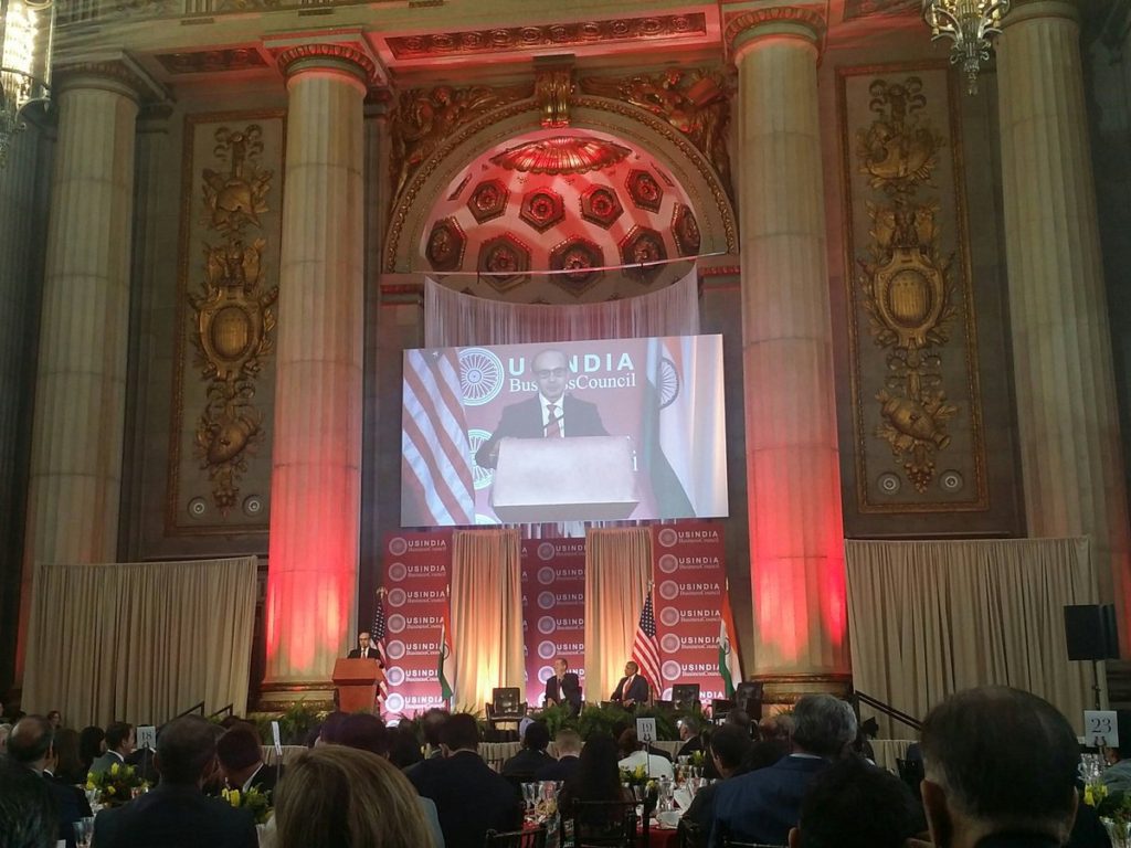 Adi Godrej receives the Global Leadership Award, applauds USIBC for advancing economic ties between US and India,  Andrew W. Mellon Auditorium in Washington D.C.