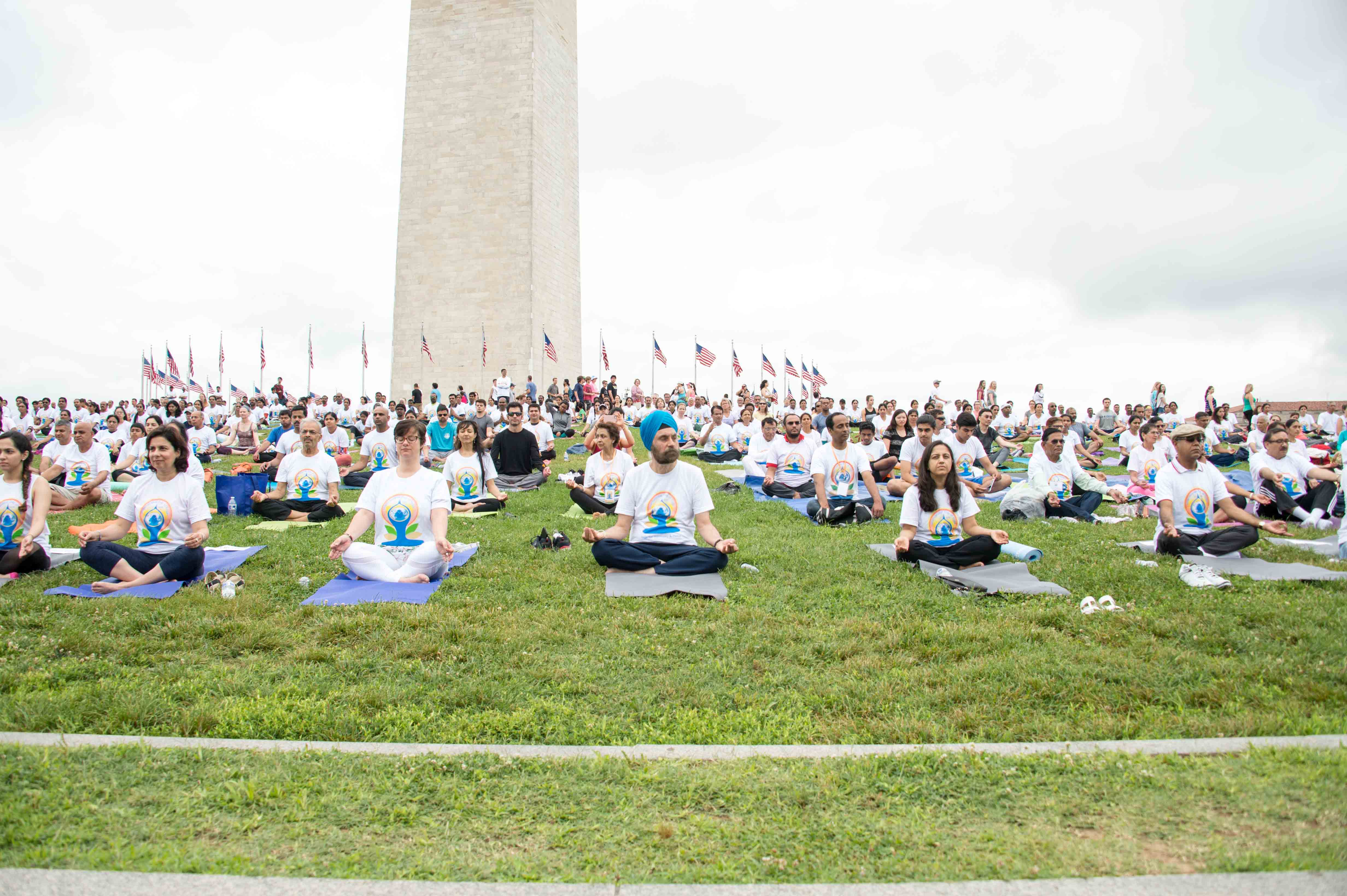 Thousands gather to celebrated third International Yoga Day in Washington D.C.