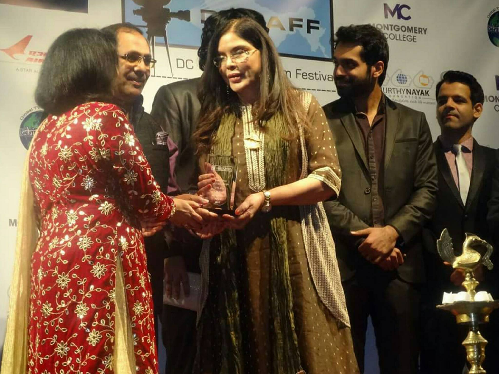 The South Asian Film festival featured a stellar list of stars, including yesteryear Bollywood star Zeenat Aman.