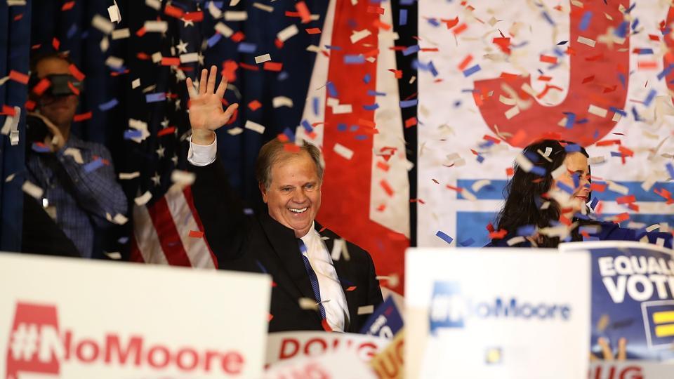 Democrat Doug Jones beats Republican Roy Moore for Alabama Senate seat