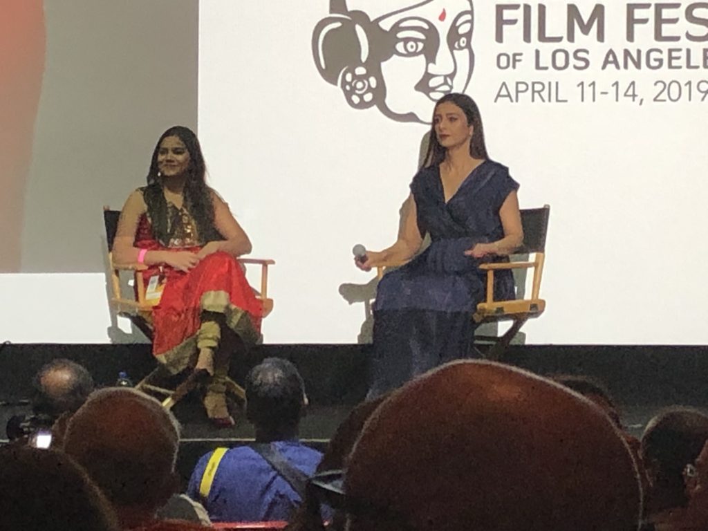 Actress Tabassum 'Tabu' in conversation before the opening night film Andhadhun at IFFLA