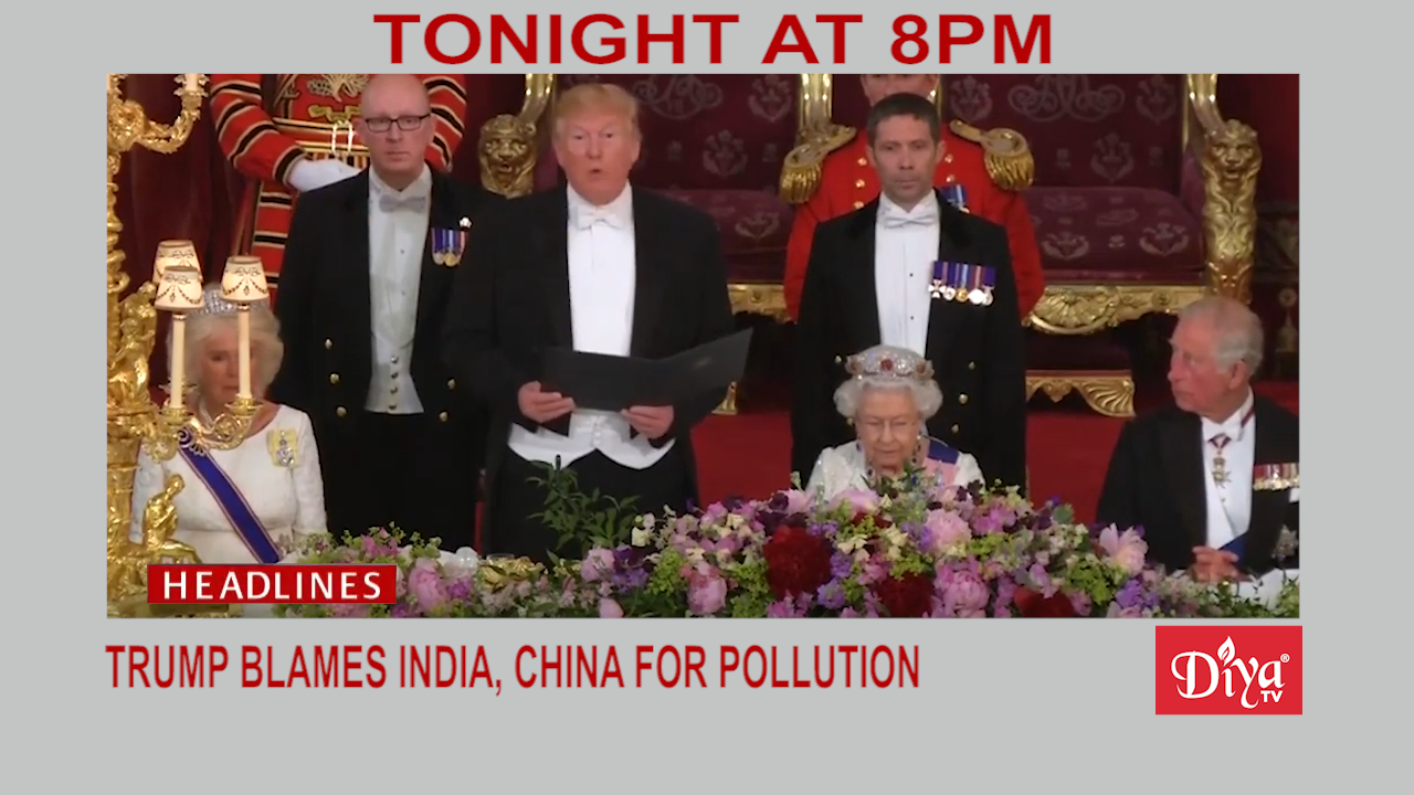 Trump blames India, China for pollution
