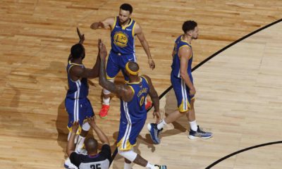 Warriors celebrate game 2 win