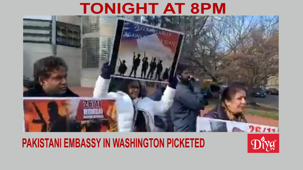 Pakistani embassy in Washington picketed over terrorism threats