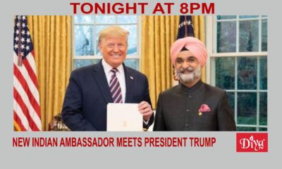 New Indian Ambassador to U.S.. Sandhu meets President Trump | Diya TV News
