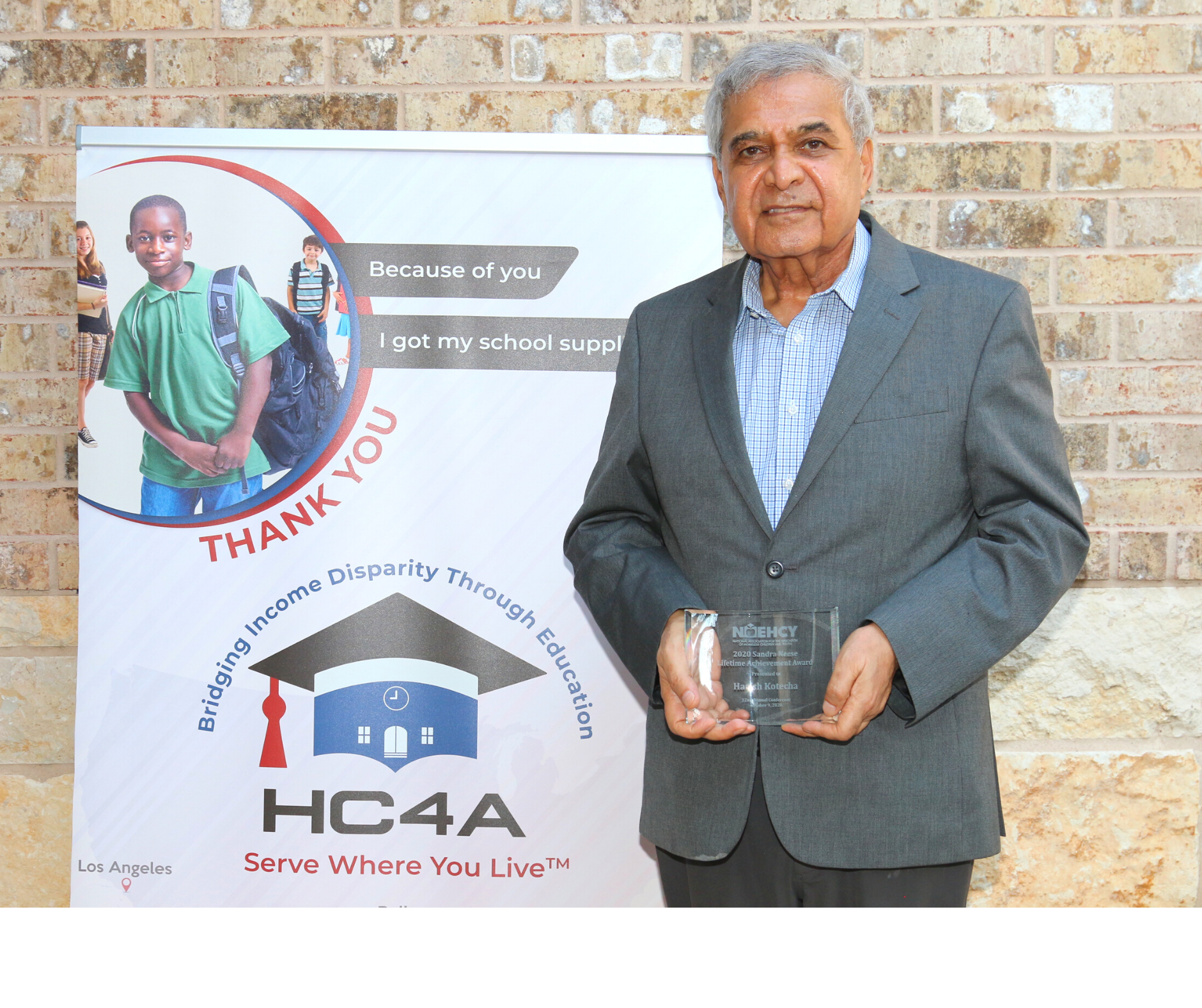 HC4A Founder, Harish Kotecha receives Lifetime Achievement award from NAEHCY
