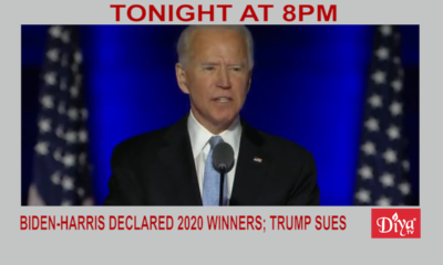 Biden-Harris declared 2020 winners; Trump sues states | Diya TV News
