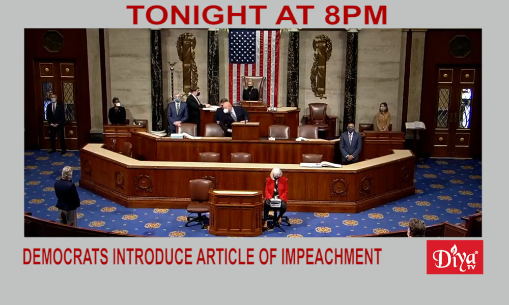 Democrats Introduce Article Of Impeachment Against Trump | Diya TV News