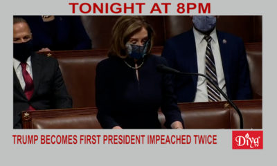 Trump Becomes First U.S. President To Be Impeached Twice | Diya TV News