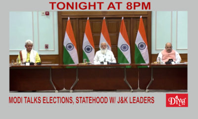Modi talks elections, statehood w/ Jammu & Kashmir leaders | Diya TV News