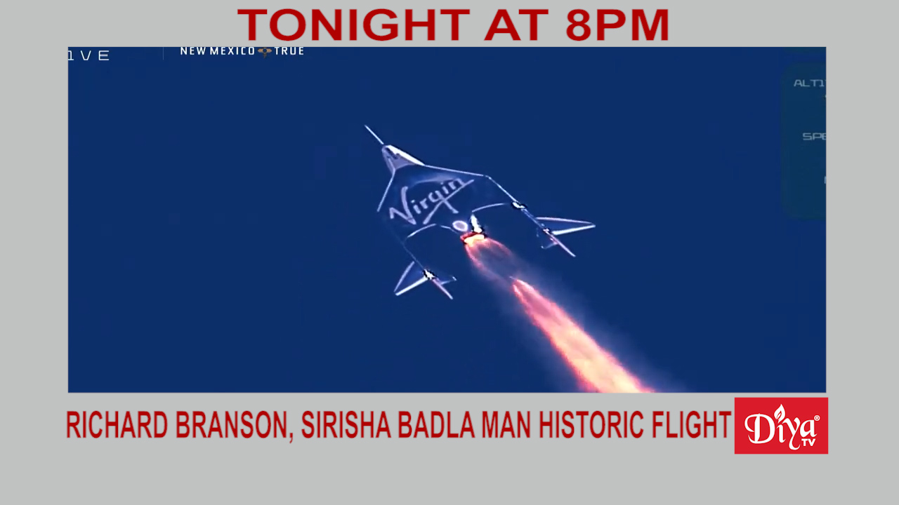 Richard Branson, Sirisha Badla man historic space flight