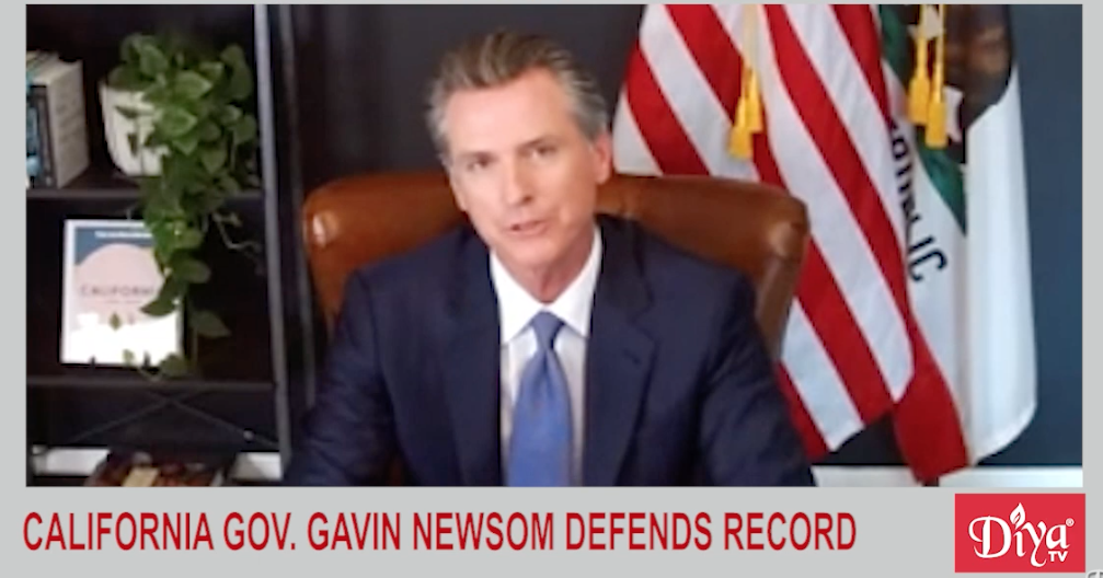 California gov. Gavin Newsom defends record