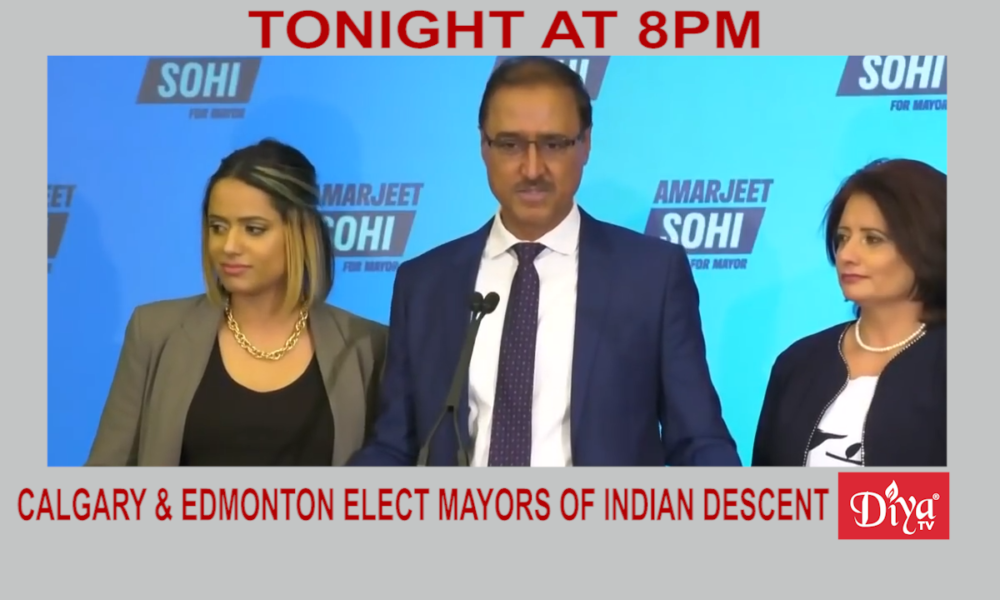 Calgary & Edmonton elect mayors of Indian descent | Diya TV News