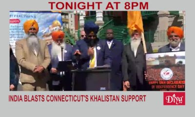 India blasts Connecticut's Khalistan support | Diya TV News
