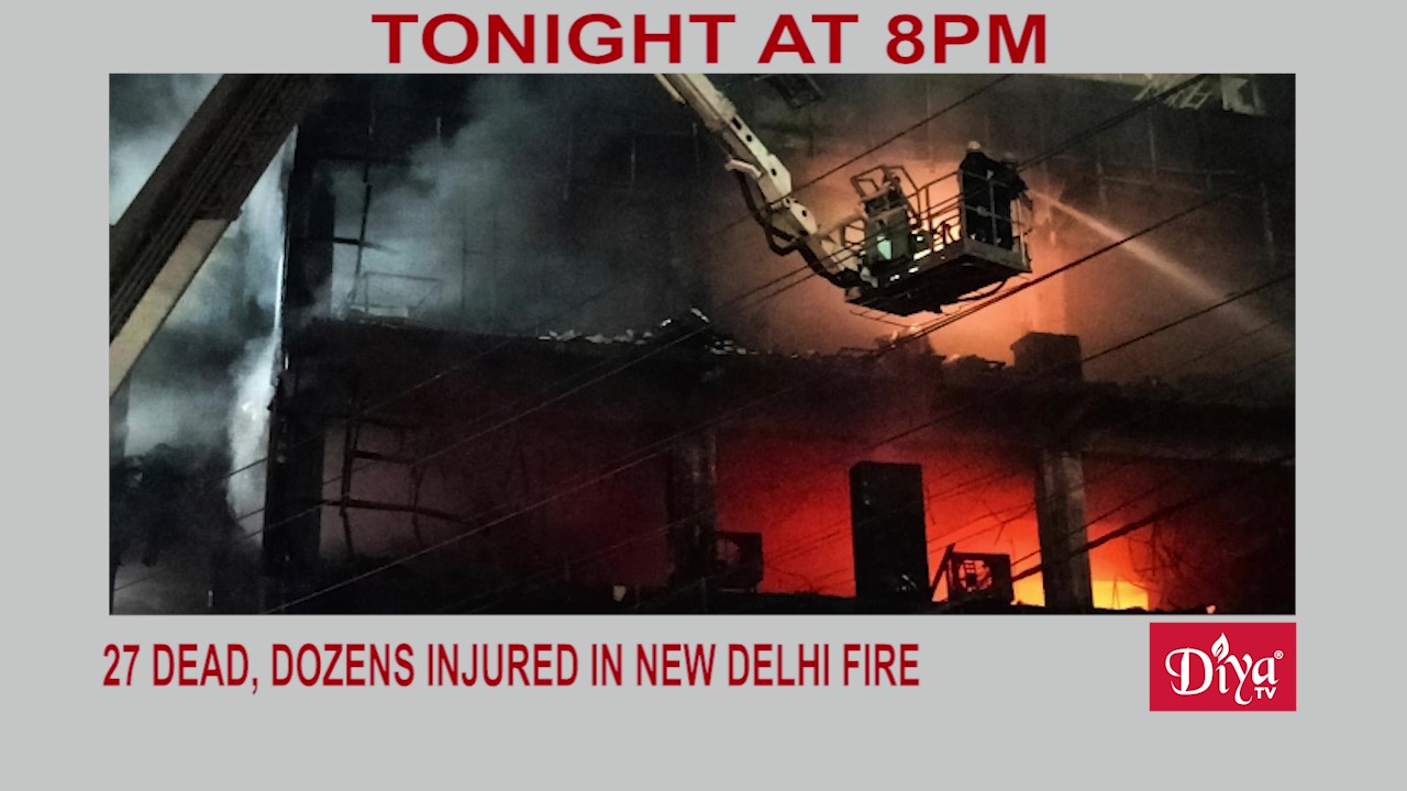 Dozens injured in a building fire in New Delhi