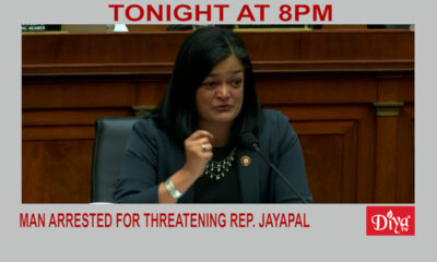 Man arrested for threatening Rep. Jayapal | Diya TV News