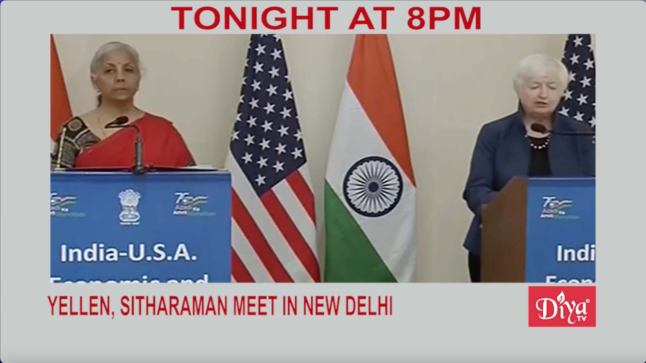 Yellen & Sitharaman meet in New Delhi