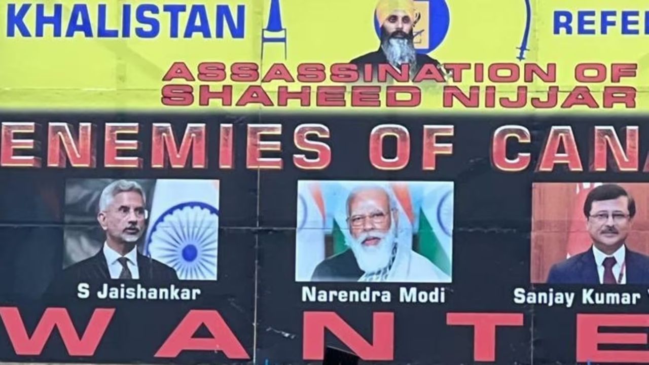 India-Canada tensions escalate as Khalistani posters target Modi and Jaishankar