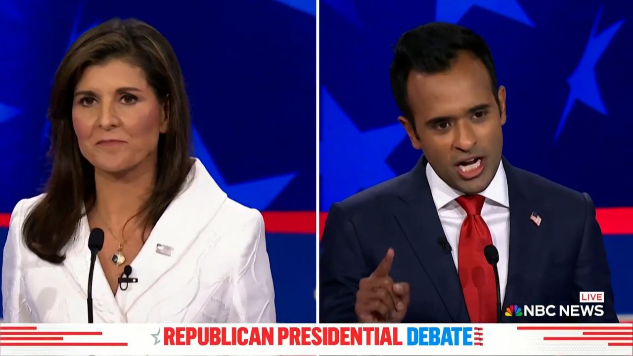 Nikki Haley & Vivek Ramaswamy trade jabs at GOP Presidential debate