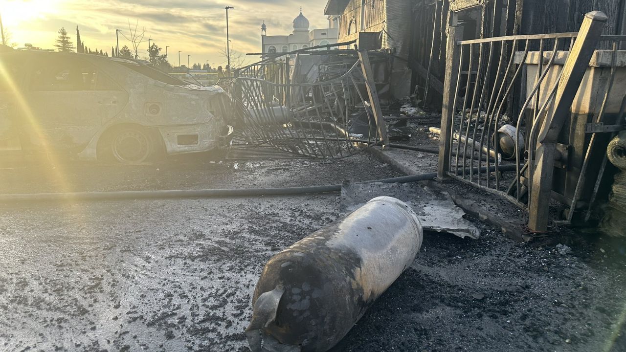 Fire & explosions erupt near Sacramento Sikh temple