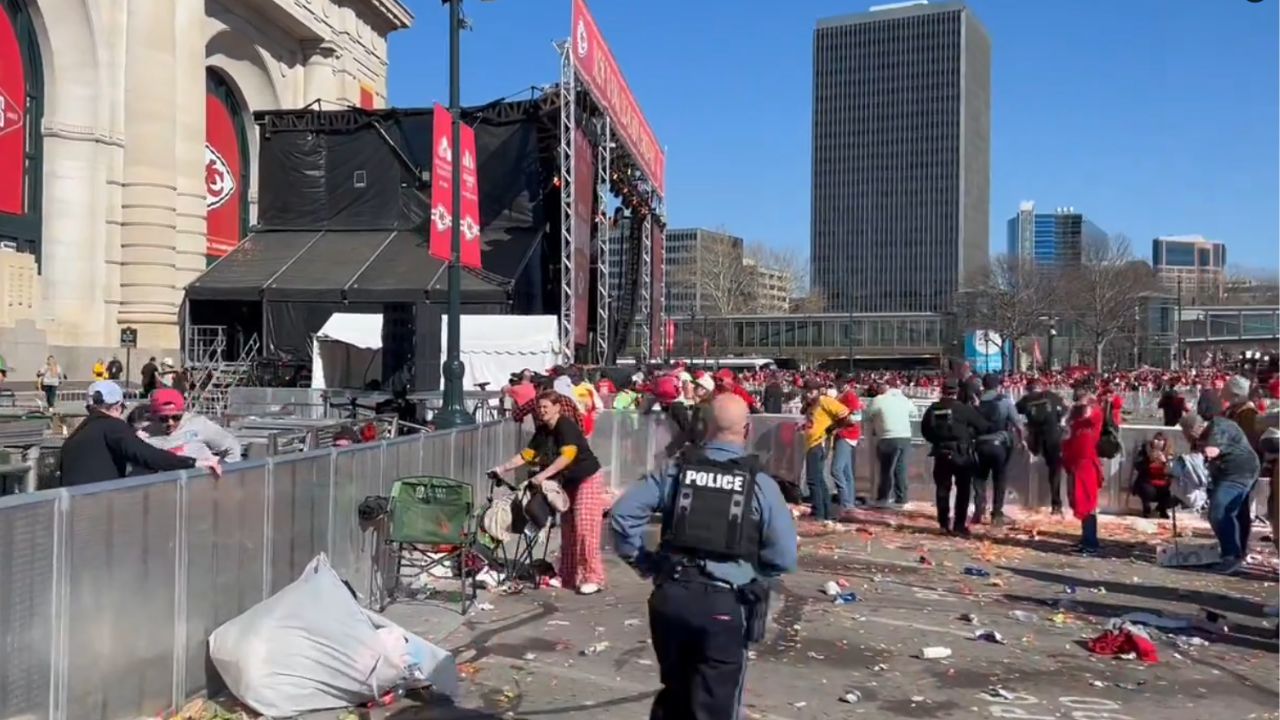 Chaos erupts at Kansas City Chiefs’ Super Bowl parade amid mass shooting