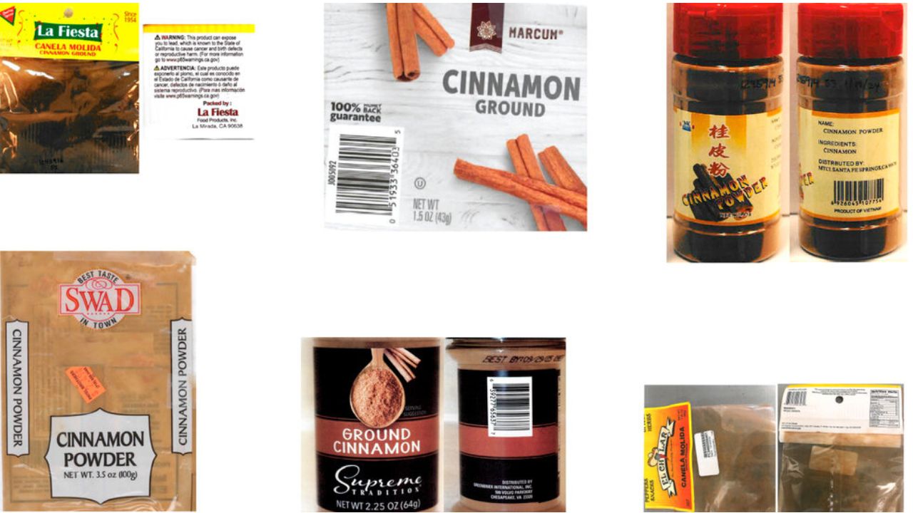 FDA issues warning over lead contamination in ground cinnamon products