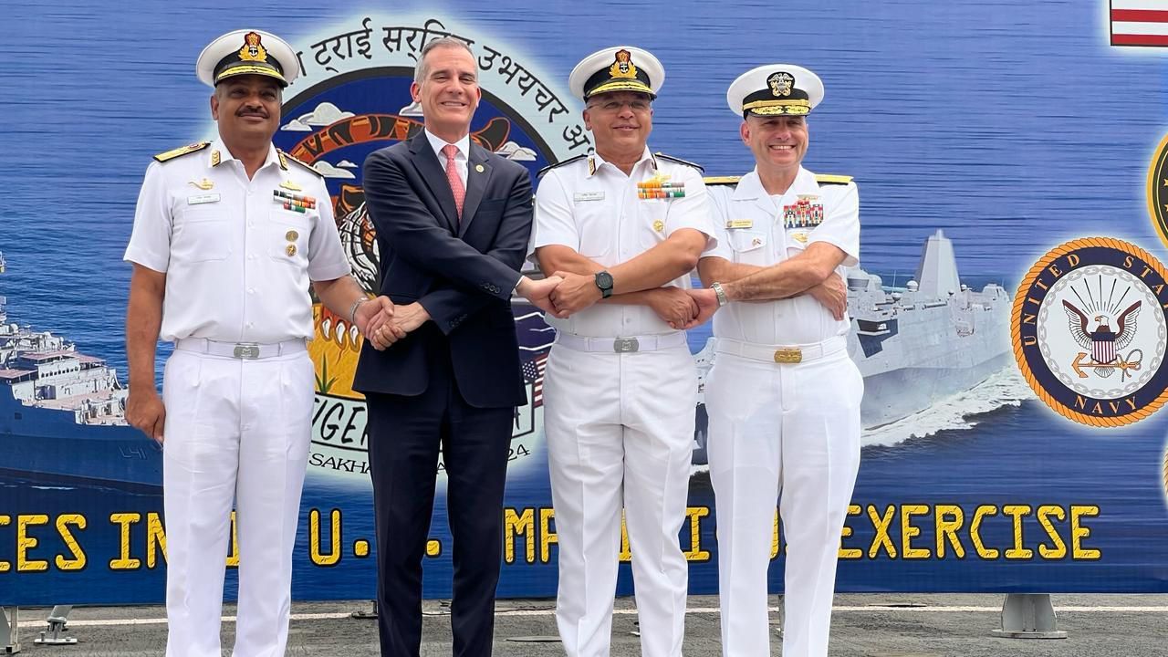 US Ambassador Garcetti applauds India-US joint exercise for Indo-Pacific prosperity