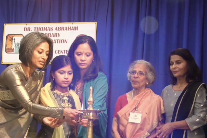 Dr. Thomas Abraham Library inaugurated at Kerala Center, New York