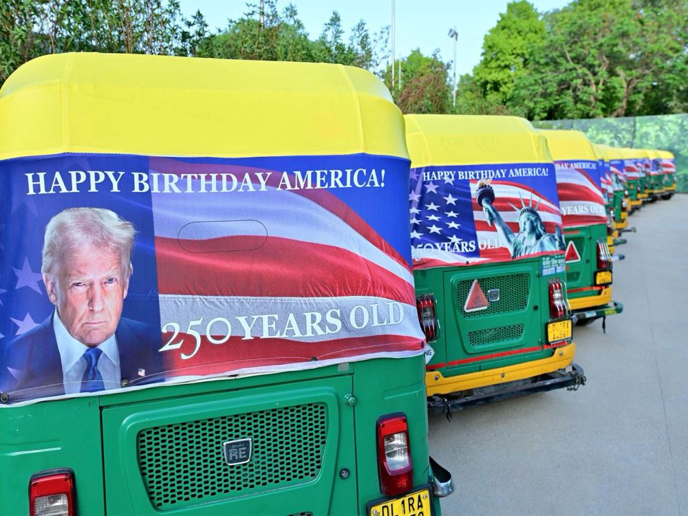 America’s 250th birthday celebrations arrive in India with Trump-adorned auto-rickshaws 