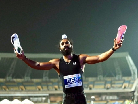 Gurindervir Singh praised after historic 100m sprint record