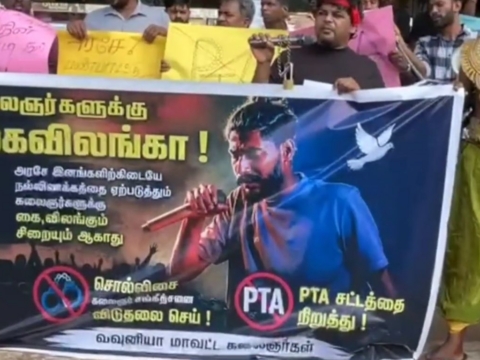Tamil Rapper Hiphop Sangee arrested under Sri Lanka’s PTA 