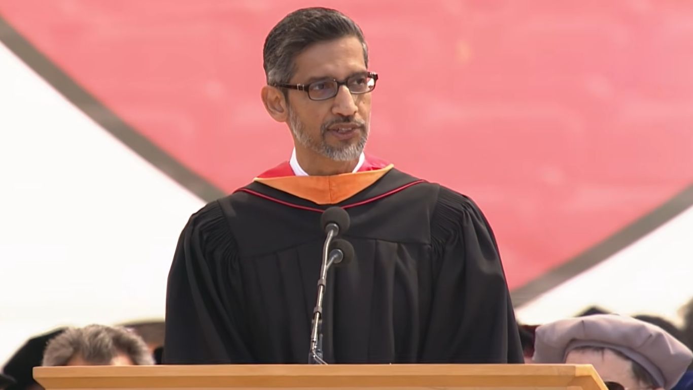 Student protestors try to upstage Sundar Pichai’s commencement address at Stanford